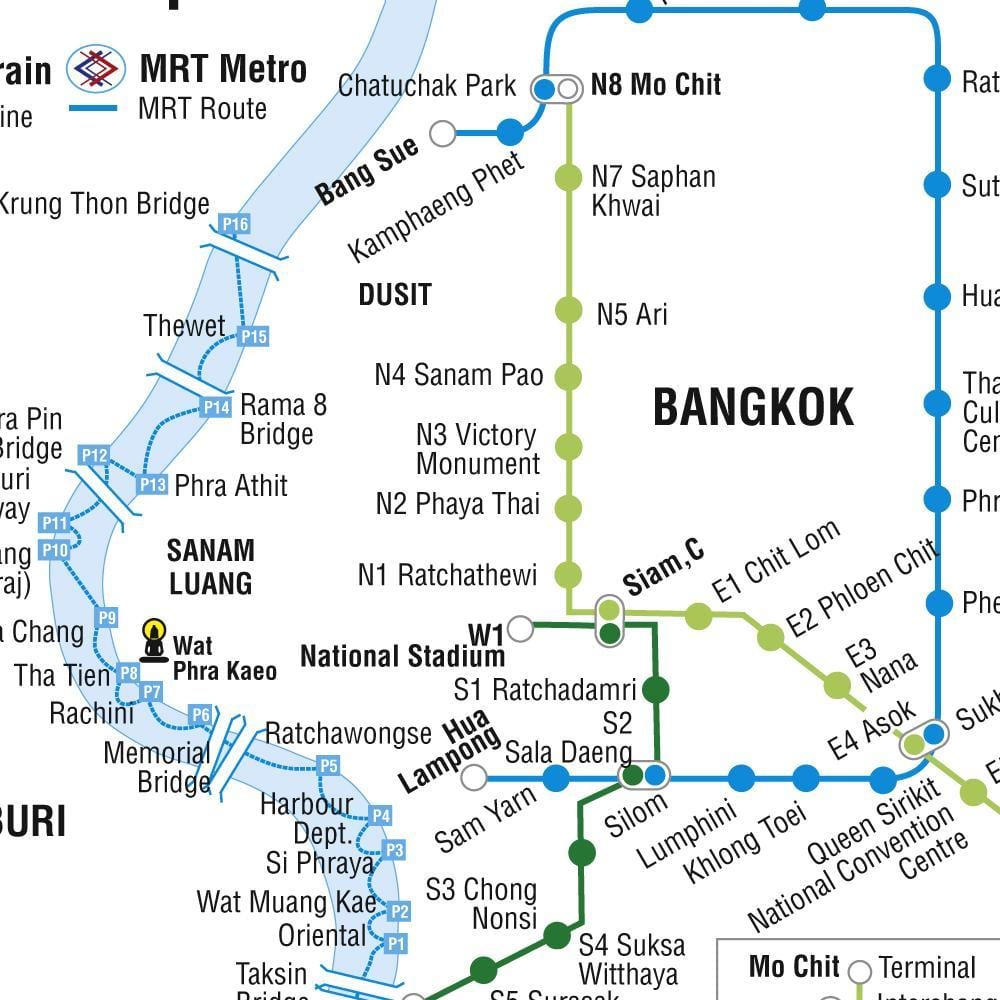 ਨਕਸ਼ਾ ਦੇ bangkok ਮੈਟਰੋ ਅਤੇ ਸਕਾਈ