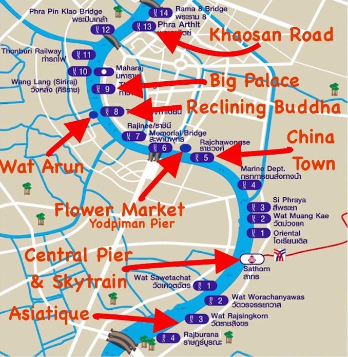 ਨਕਸ਼ਾ ਦੇ bangkok pier
