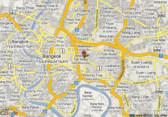 ਨਕਸ਼ਾ ਦੇ sukhumvit ਖੇਤਰ bangkok