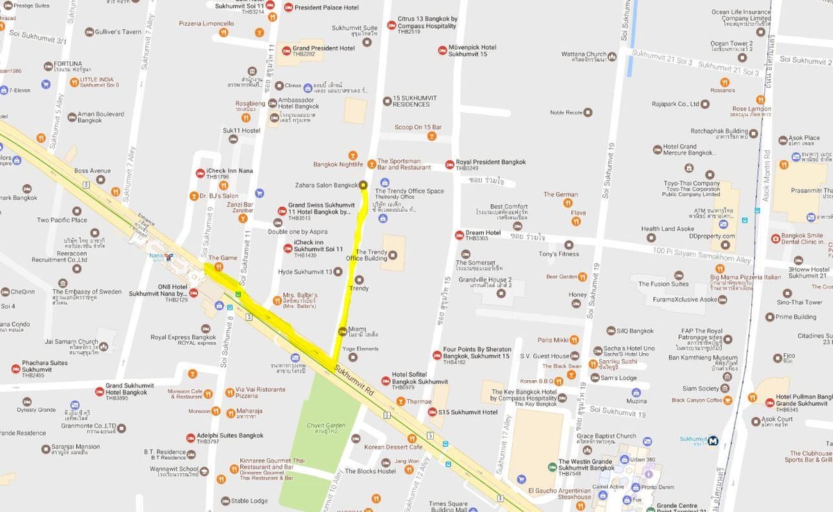 ਨਕਸ਼ਾ ਦੇ sukhumvit bangkok