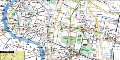Bangkok ਯਾਤਰੀ ਨਕਸ਼ਾ ਅੰਗਰੇਜ਼ੀ