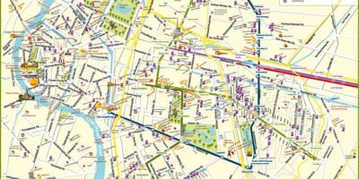 ਨਕਸ਼ਾ bangkok ਦੀ ਗਲੀ