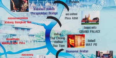 ਨਕਸ਼ਾ ਦੇ chao phraya ਨਦੀ bangkok