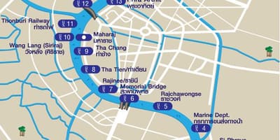 ਨਦੀ ਬੇੜੀ bangkok ਦਾ ਨਕਸ਼ਾ