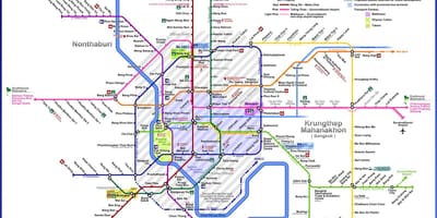 Bangkok ਬੱਸ ਰਸਤਾ ਦਾ ਨਕਸ਼ਾ