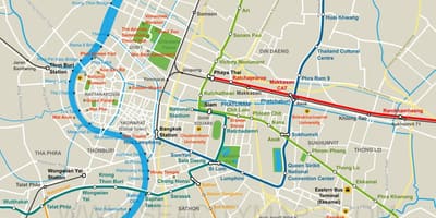 ਨਕਸ਼ਾ ਦੇ bangkok city center