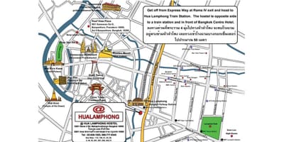 Hua lamphong ਰੇਲਵੇ ਸਟੇਸ਼ਨ ਦਾ ਨਕਸ਼ਾ